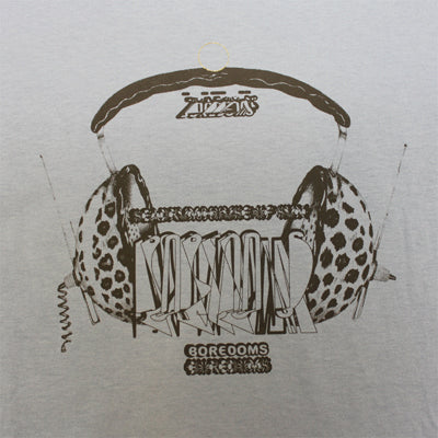 BOREDOMS ヘッドフォン柄　Ｔシャツ ブルー（M）