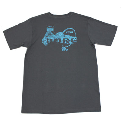 BOREDOMS ヘッドフォン柄　Ｔシャツ チャコール（M）