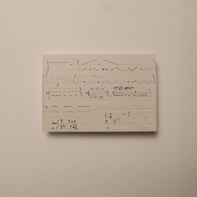 sakamotocommon OSAKA オフィシャルグッズ： ポストカード 1972年坂本龍一手書きノート 2