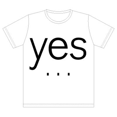 commmons YES/NO T-Shirt 白（Ｍ）