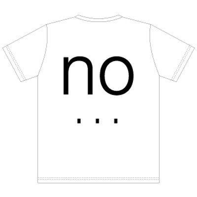 commmons YES/NO T-Shirt 白（Ｍ）