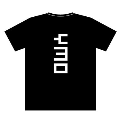 YMO楽器Tシャツ「ポリムーグ」 黒生地×白プリント（Sサイズ）