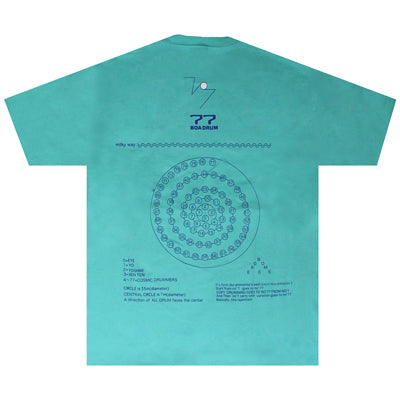 77 BOA DRUM Tシャツ（アクア）