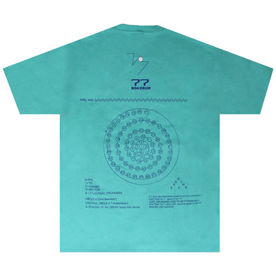 77 BOA DRUM T-shirts (Aqua /XS/S/M/L)