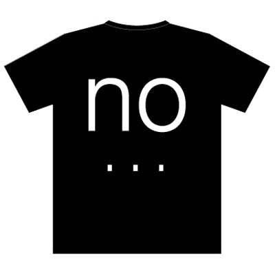 commmons YES/NO T-Shirt 黒（Ｌ/XL）